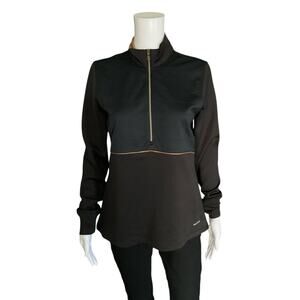 Greg Norman Black Solid Pre-Owned Ladies Activewear - Size Medium